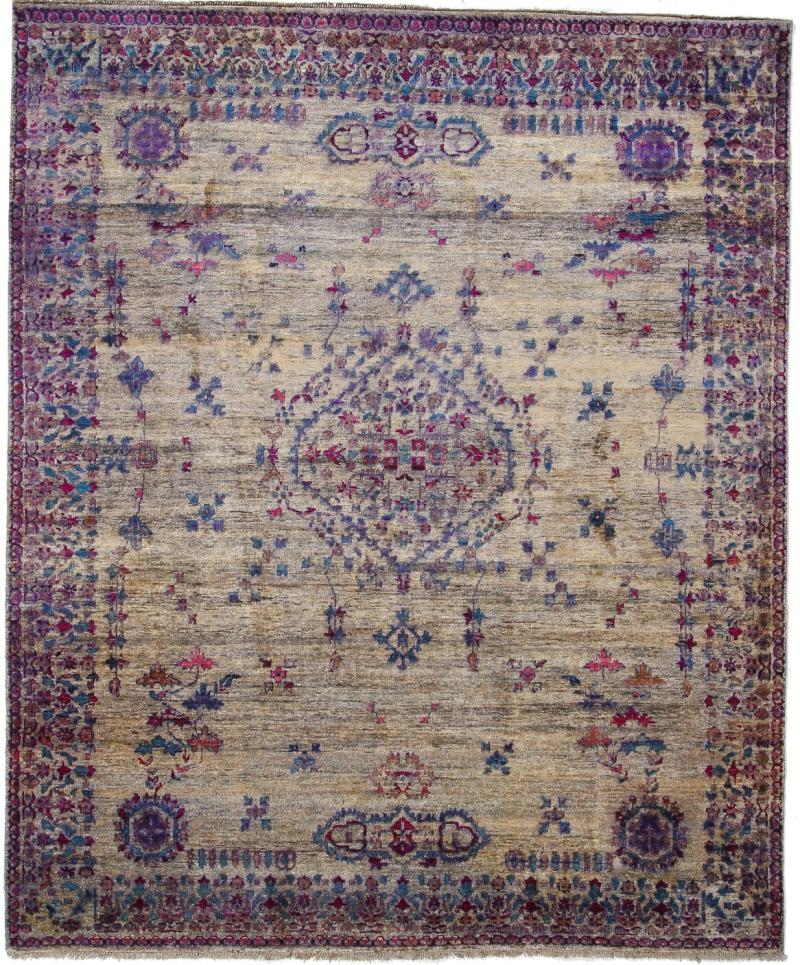 Ινδικό χαλί Usak παλαιός 304x243 304x243, Περσικό χαλί Οι κόμποι έγιναν με το χέρι