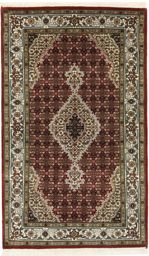 Indo rug Tabriz 5'1"x3'0" 5'1"x3'0", Persian Rug Knotted by hand