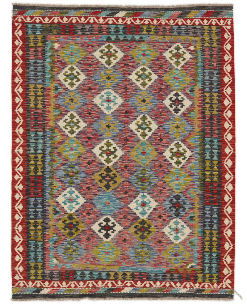 Tapete afegão Kilim Afegão 197x153 197x153, Tapete persa Tecido à mão