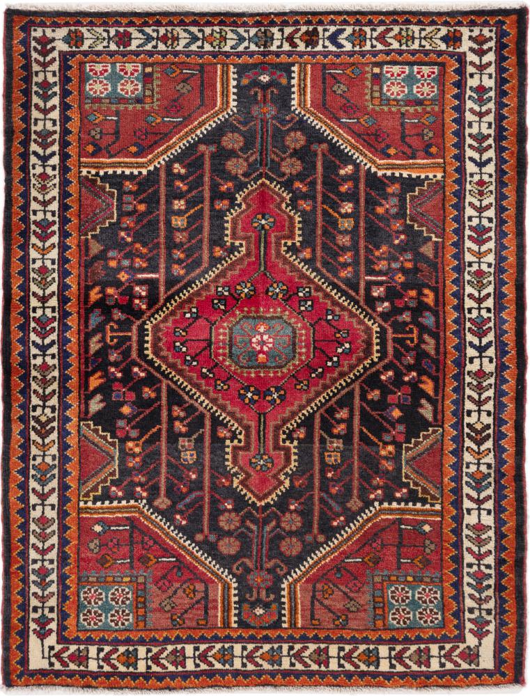 Perserteppich Tuyserkan 4'1"x3'2" 4'1"x3'2", Perserteppich Handgeknüpft