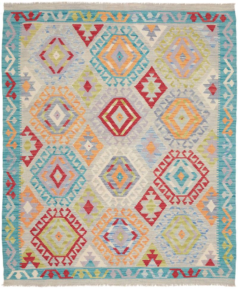 Tapis afghan Kilim Afghan 191x155 191x155, Tapis persan Tissé à la main