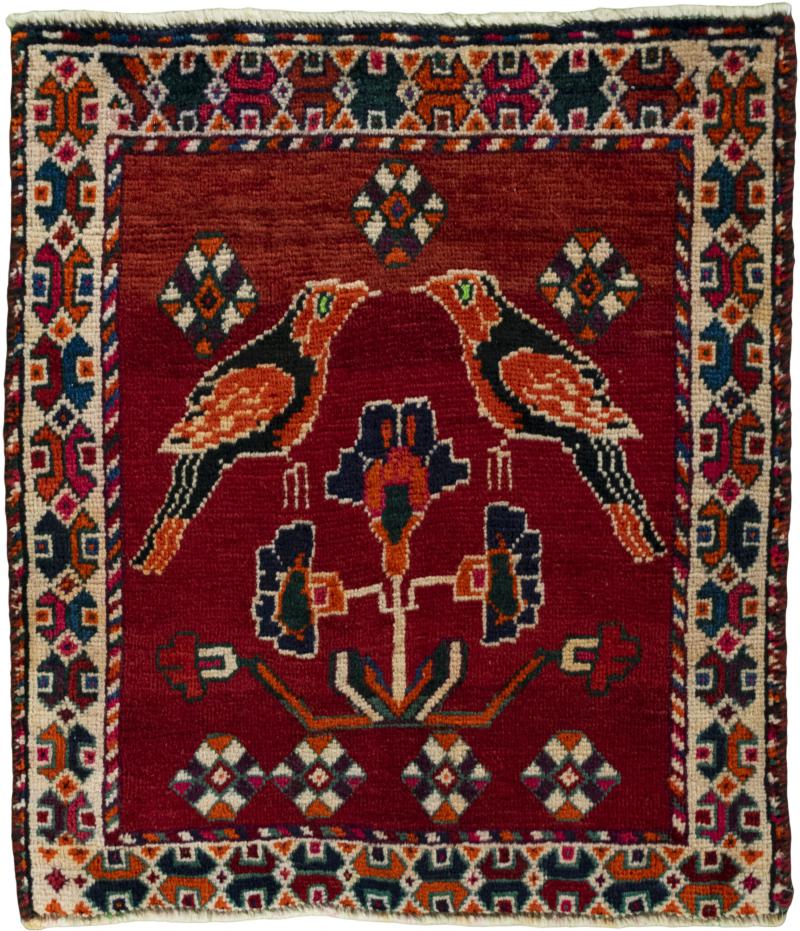 Tapis persan Shiraz 69x62 69x62, Tapis persan Noué à la main