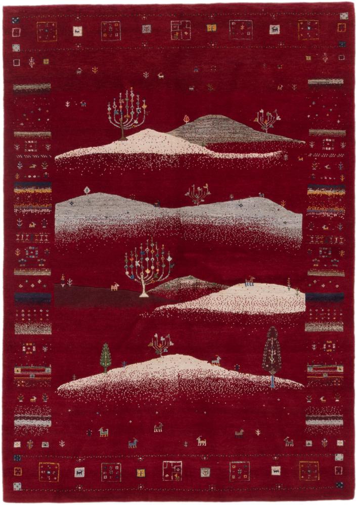 Tapis indien Gabbeh Loribaft 244x175 244x175, Tapis persan Noué à la main
