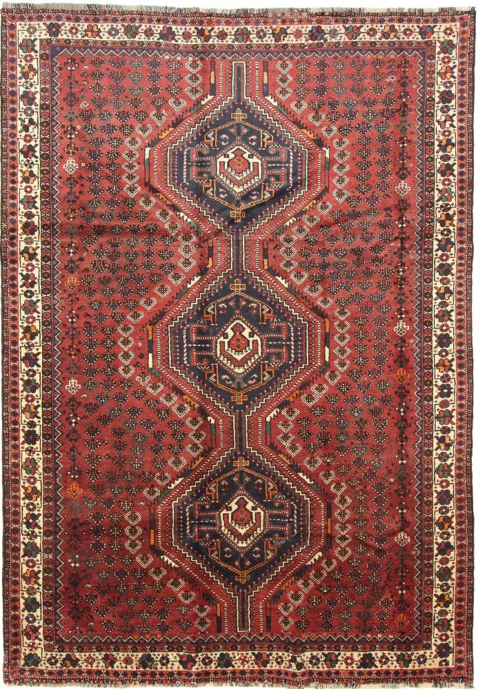 Persisk tæppe Shiraz 299x209 299x209, Persisk tæppe Knyttet i hånden