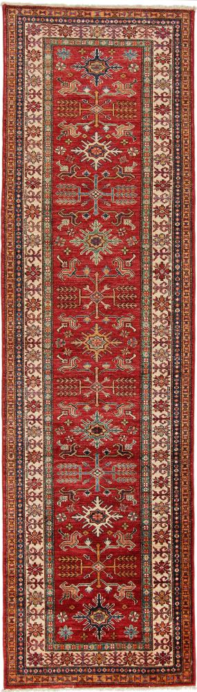 Afghan rug Super Kazak 298x85 298x85, Persian Rug Knotted by hand