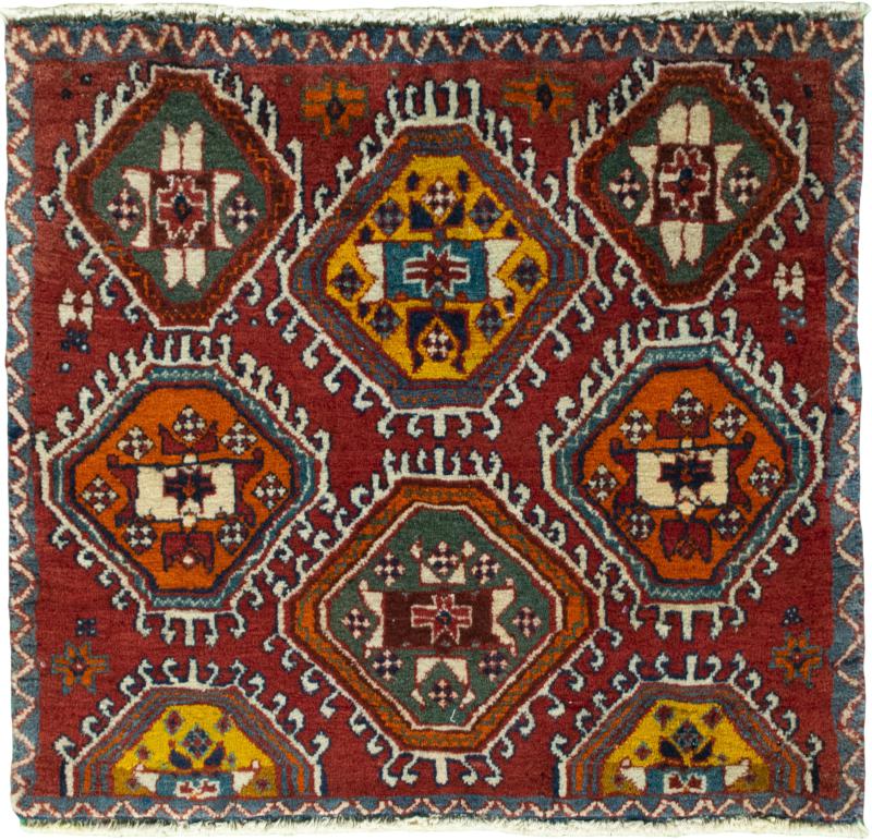 Persian Rug Shiraz 59x62 59x62, Persian Rug Knotted by hand