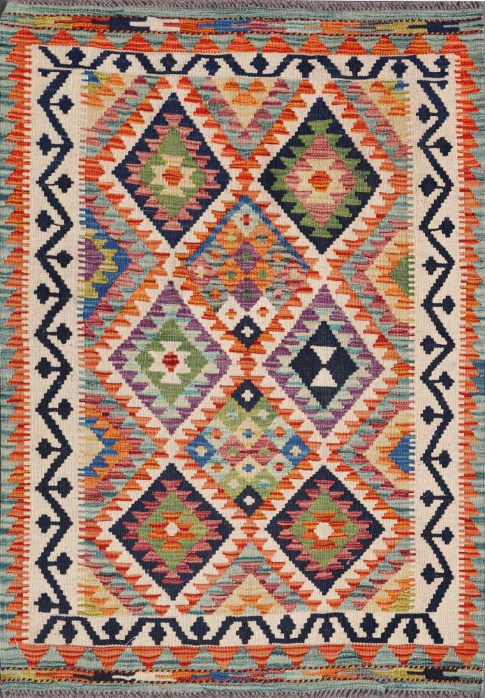 Tapete afegão Kilim Afegão 122x88 122x88, Tapete persa Tecido à mão