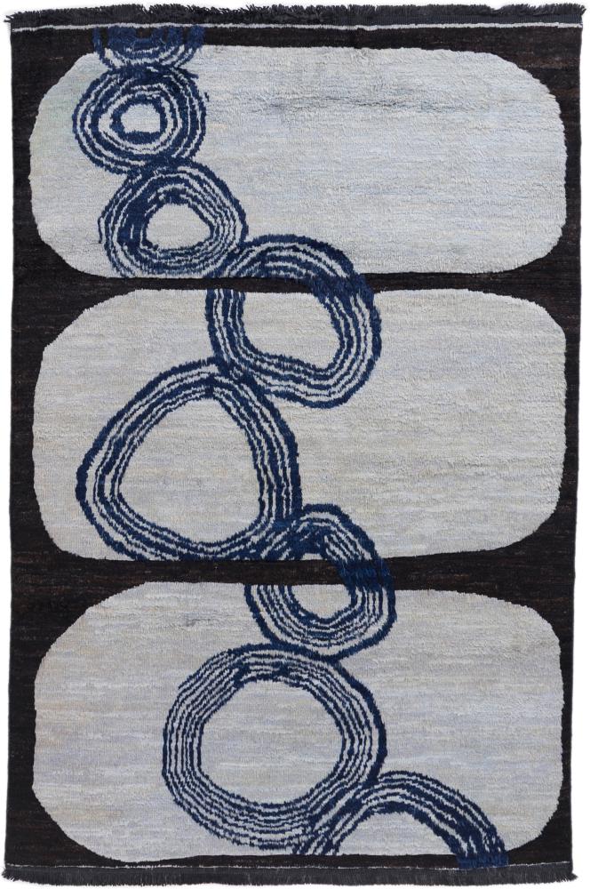 Afghan rug Berber Ela Design 206x139 206x139, Persian Rug Knotted by hand