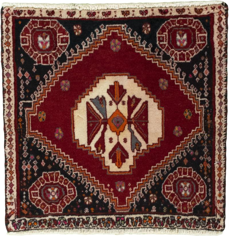 Tappeto persiano Shiraz 50x53 50x53, Tappeto persiano Annodato a mano