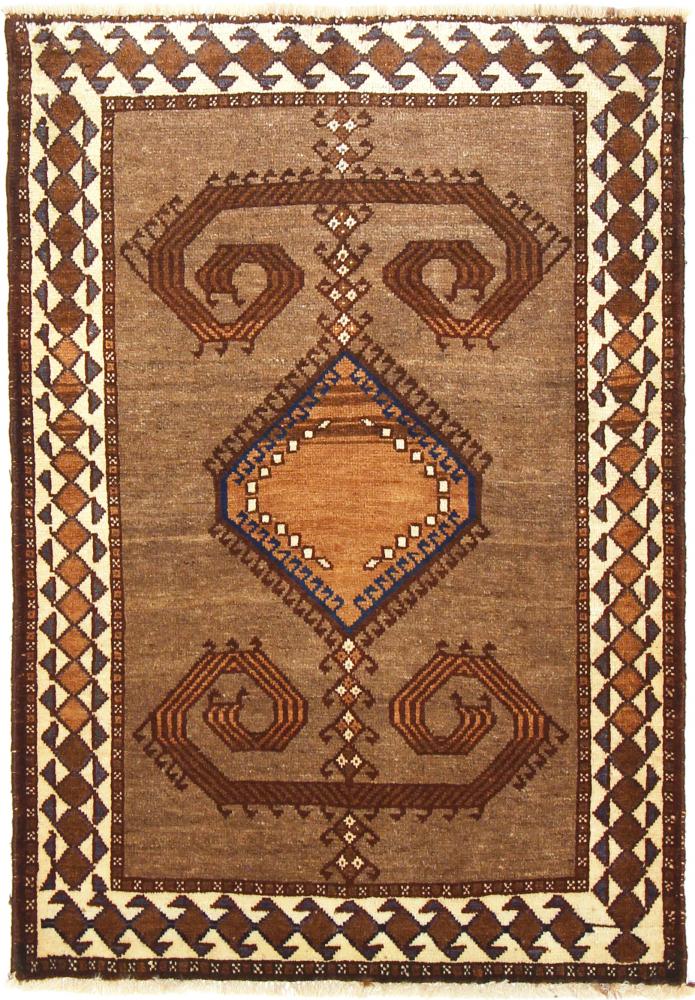 Tapete persa Ghashghai 146x99 146x99, Tapete persa Atado à mão