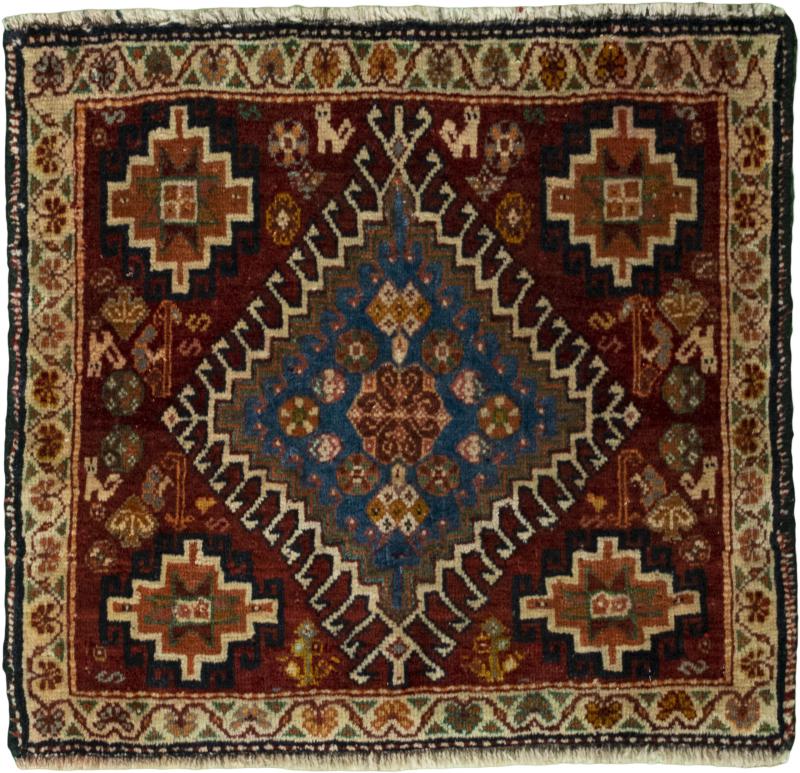 Persian Rug Shiraz 61x63 61x63, Persian Rug Knotted by hand