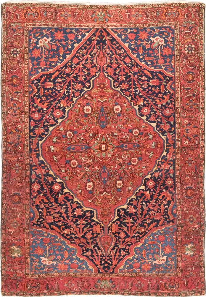 Alfombra persa Malayer Antiguo 206x146 206x146, Alfombra persa Anudado a mano