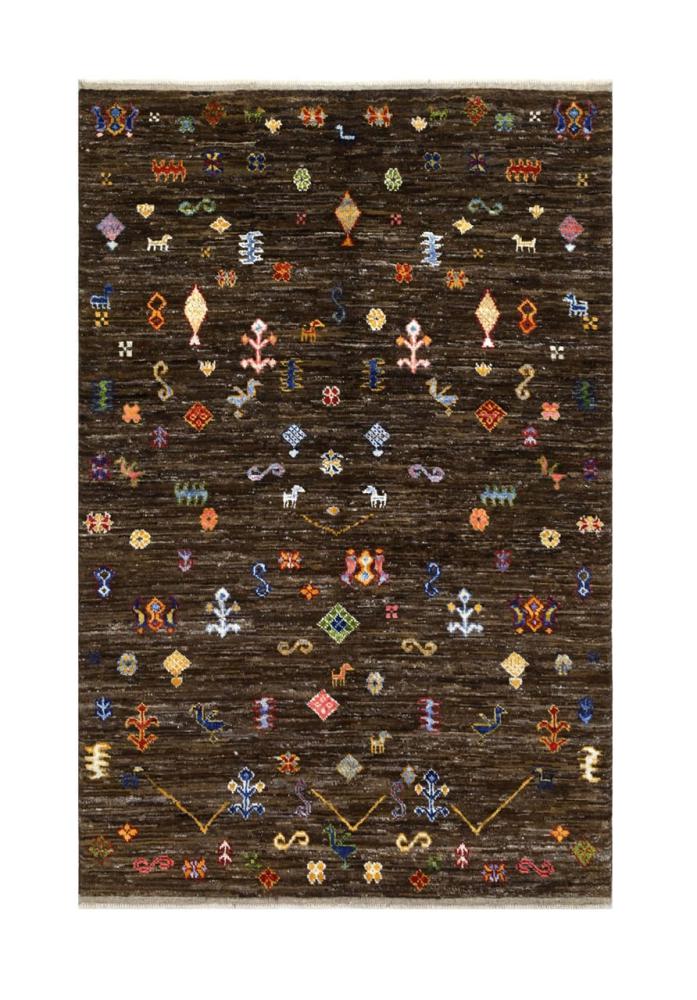 Pakistani rug Berber Ghashghai 8'5"x5'7" 8'5"x5'7", Persian Rug Knotted by hand