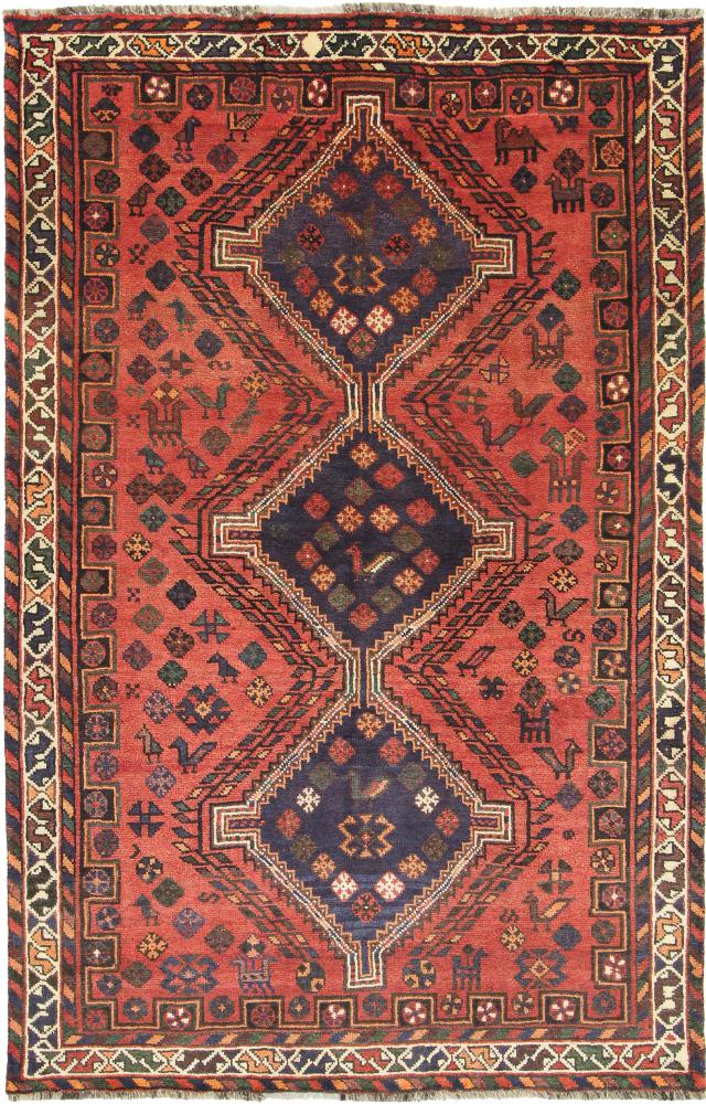 Tapete persa Shiraz 248x161 248x161, Tapete persa Atado à mão