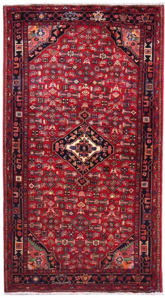 Persian Rug Hosseinabad 7'9"x4'5" 7'9"x4'5", Persian Rug Knotted by hand