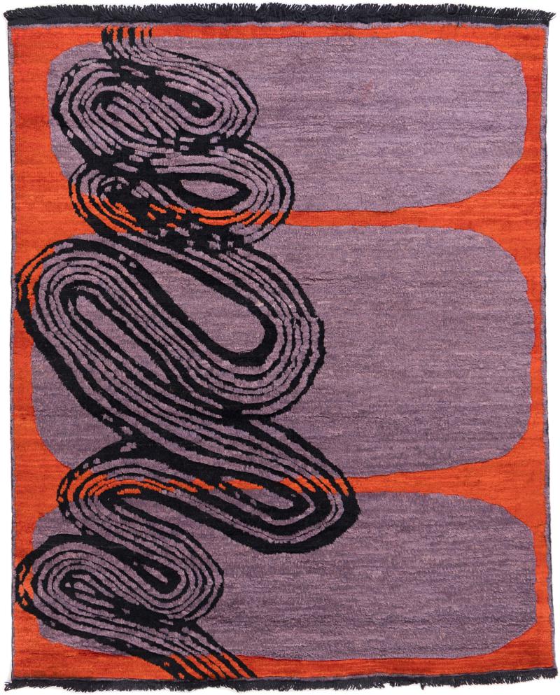 Afghan rug Berber Ela Design 187x152 187x152, Persian Rug Knotted by hand