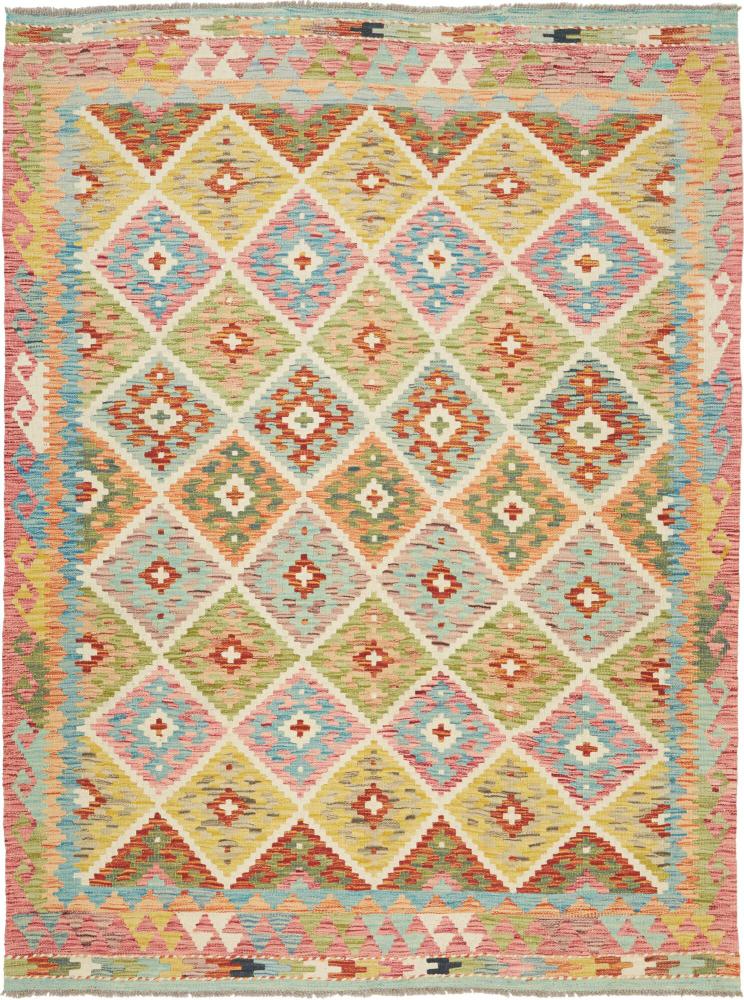 Tapete afegão Kilim Afegão 208x153 208x153, Tapete persa Tecido à mão