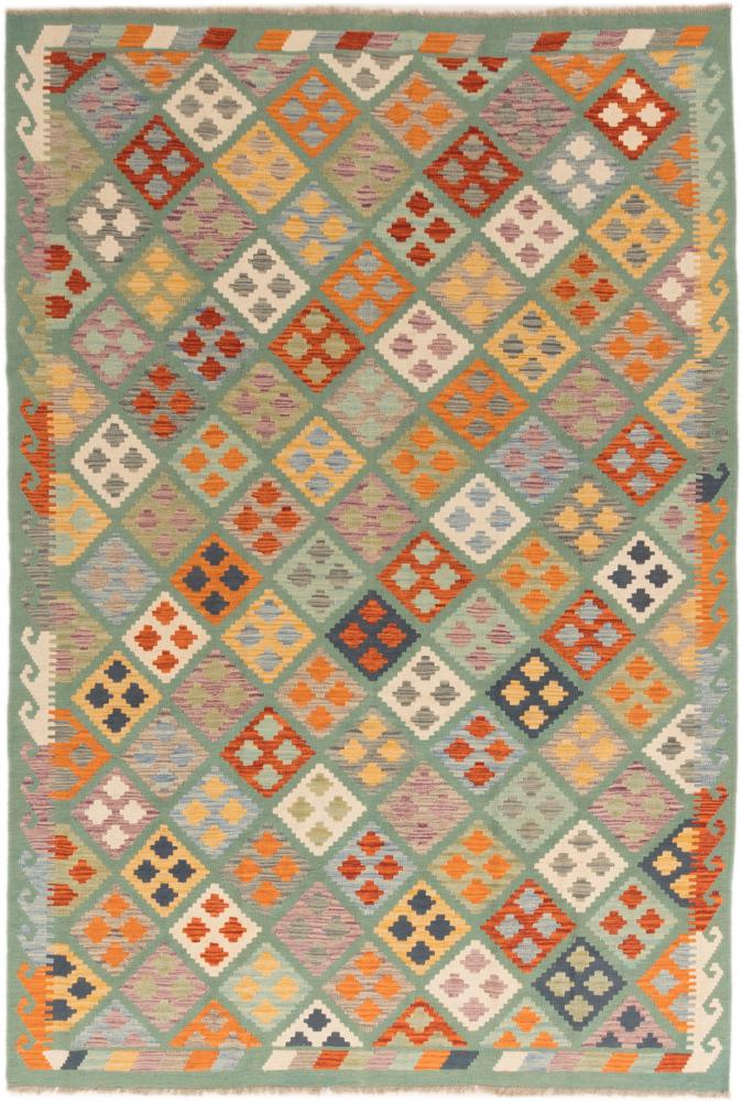 Alfombra afgana Kilim Afghan 299x203 299x203, Alfombra persa Tejido a mano