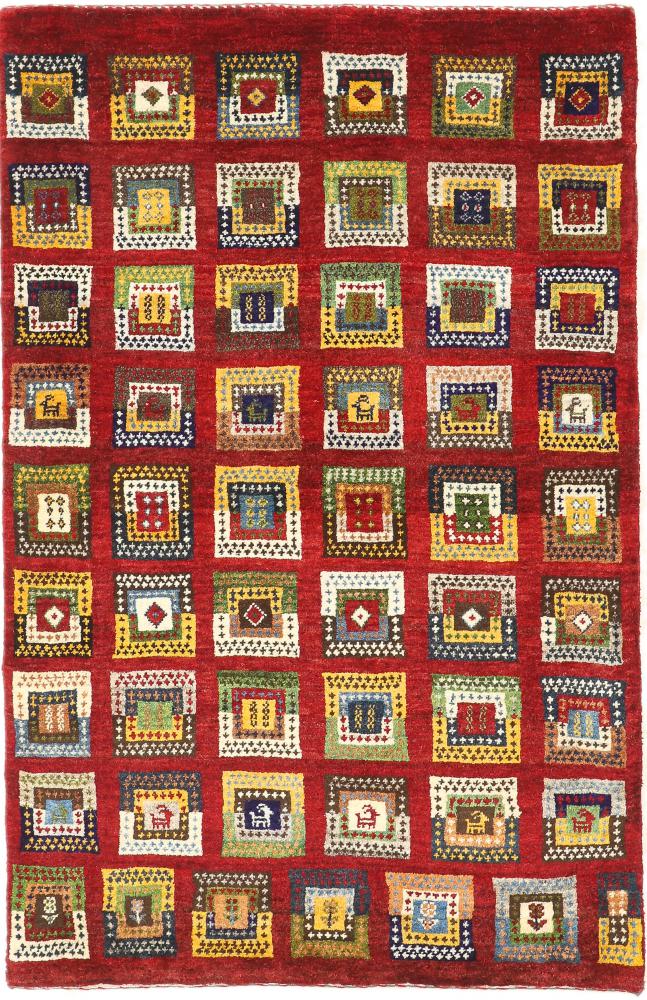 Persian Rug Persian Gabbeh Loribaft Nature 127x96 127x96, Persian Rug Knotted by hand