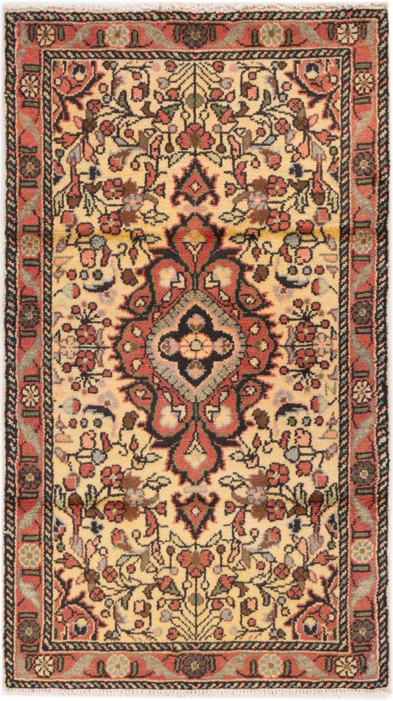 Persian Rug Hamadan 132x72 132x72, Persian Rug Knotted by hand
