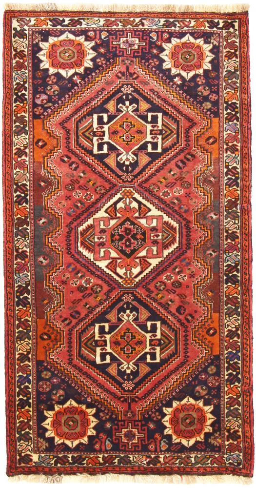 Tapete persa Ghashghai 163x84 163x84, Tapete persa Atado à mão