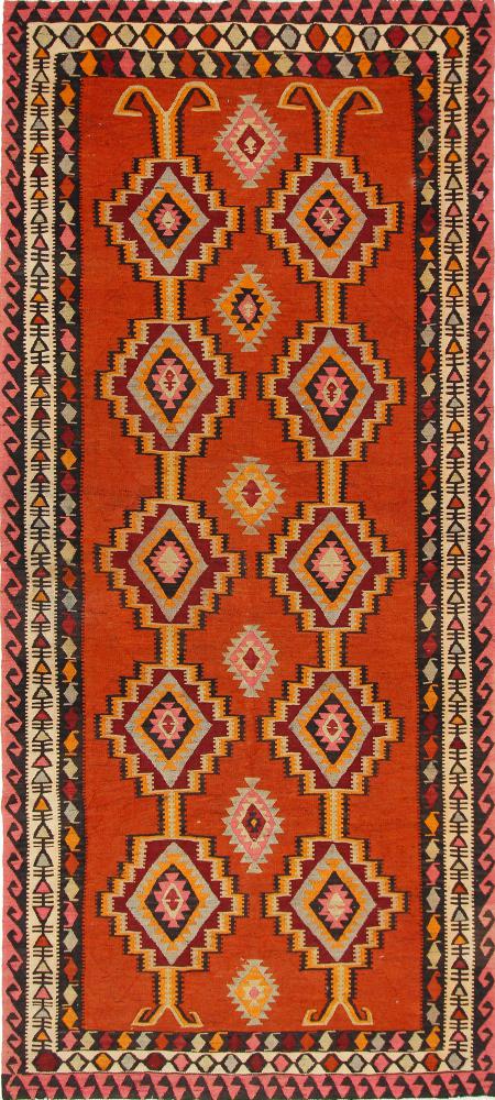 Tapete persa Kilim Fars Azerbaijan Antigo 375x168 375x168, Tapete persa Tecido à mão