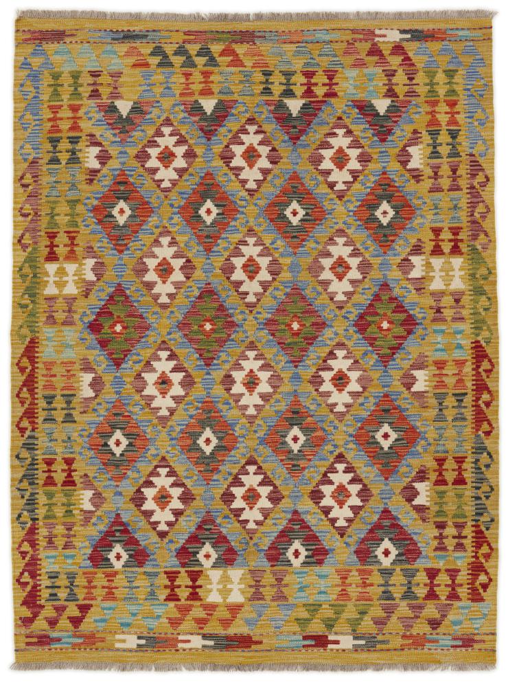 Tapete afegão Kilim Afegão 195x146 195x146, Tapete persa Tecido à mão