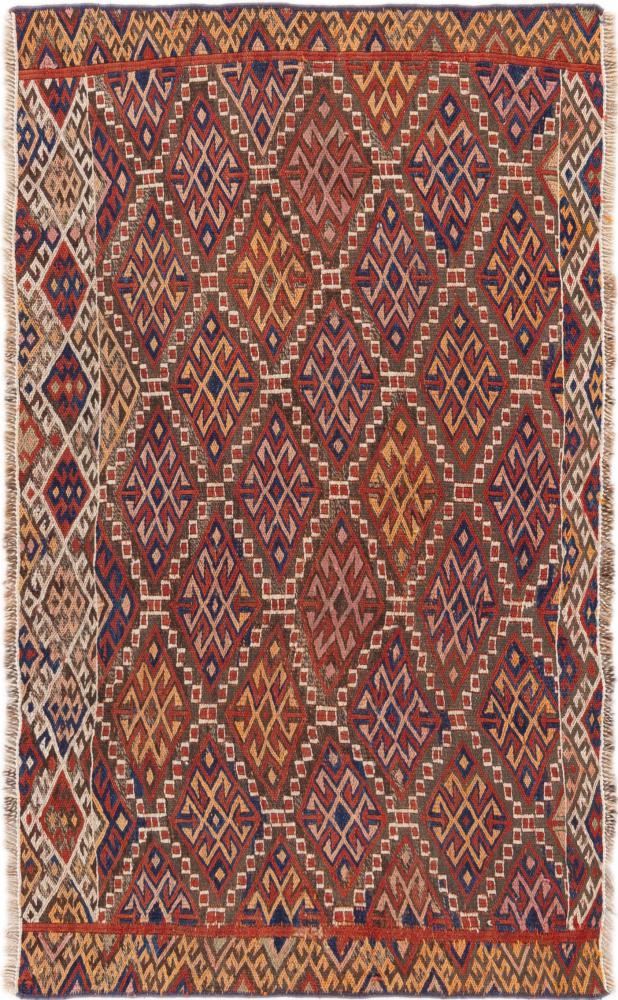 Alfombra persa Kilim Fars Soumak 102x59 102x59, Alfombra persa Anudado a mano
