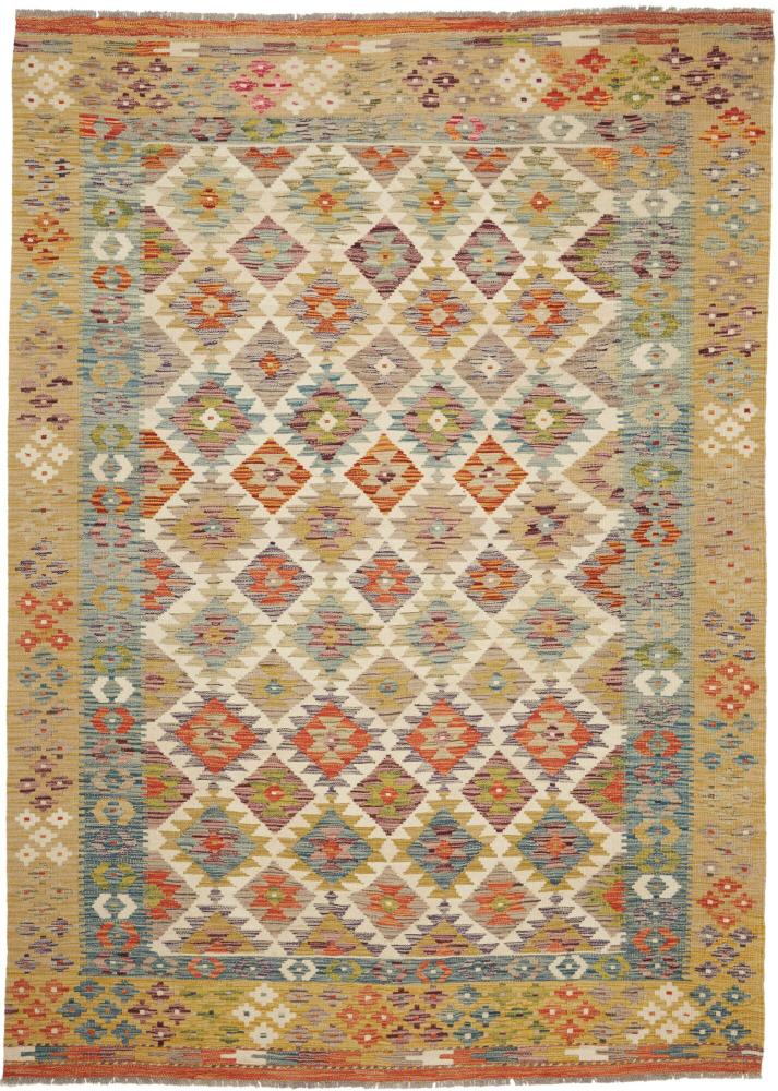 Afghansk teppe Kelim Afghan 241x173 241x173, Persisk teppe Handwoven 