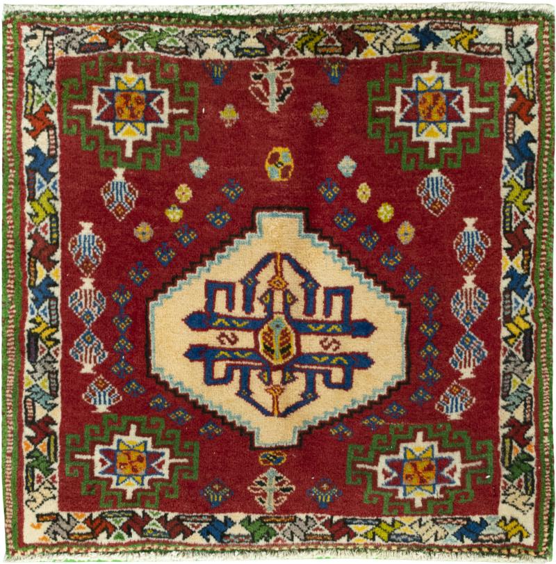Persian Rug Shiraz 56x61 56x61, Persian Rug Knotted by hand