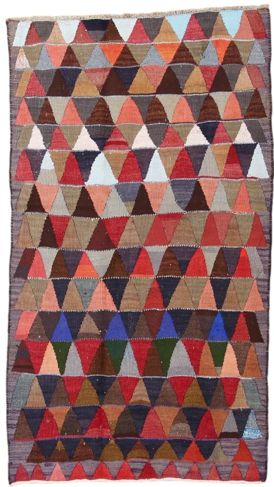 Perserteppich Kelim Fars Antik 8'3"x4'7" 8'3"x4'7", Perserteppich Handgewebt