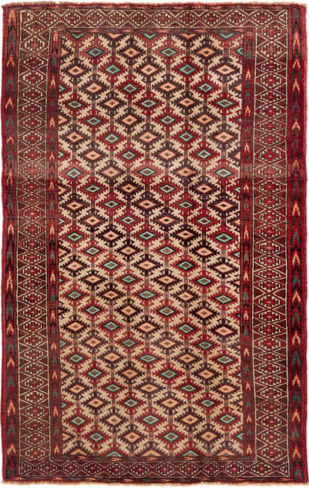 Perserteppich Belutsch Alt 187x120 187x120, Perserteppich Handgeknüpft