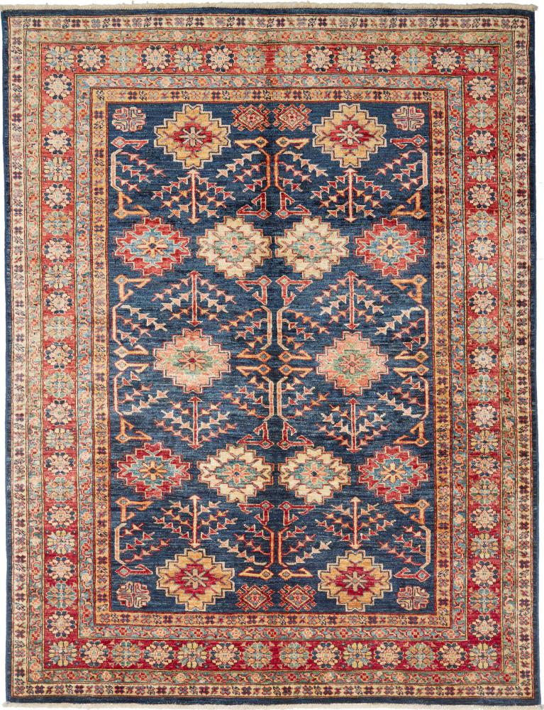 Tappeto Afgano Kazak 197x154 197x154, Tappeto persiano Annodato a mano