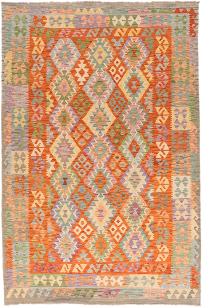 Afghanischer Teppich Kelim Afghan 288x193 288x193, Perserteppich Handgewebt
