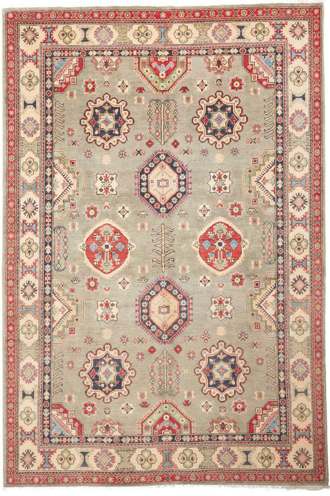 Afghan rug Kazak Limited 9'9"x6'8" 9'9"x6'8", Persian Rug Knotted by hand