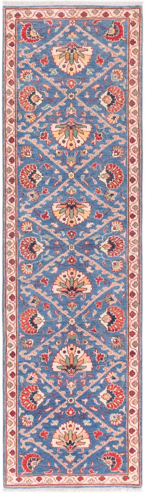Pakistani rug Kazak 9'9"x2'10" 9'9"x2'10", Persian rug Hand-knotted