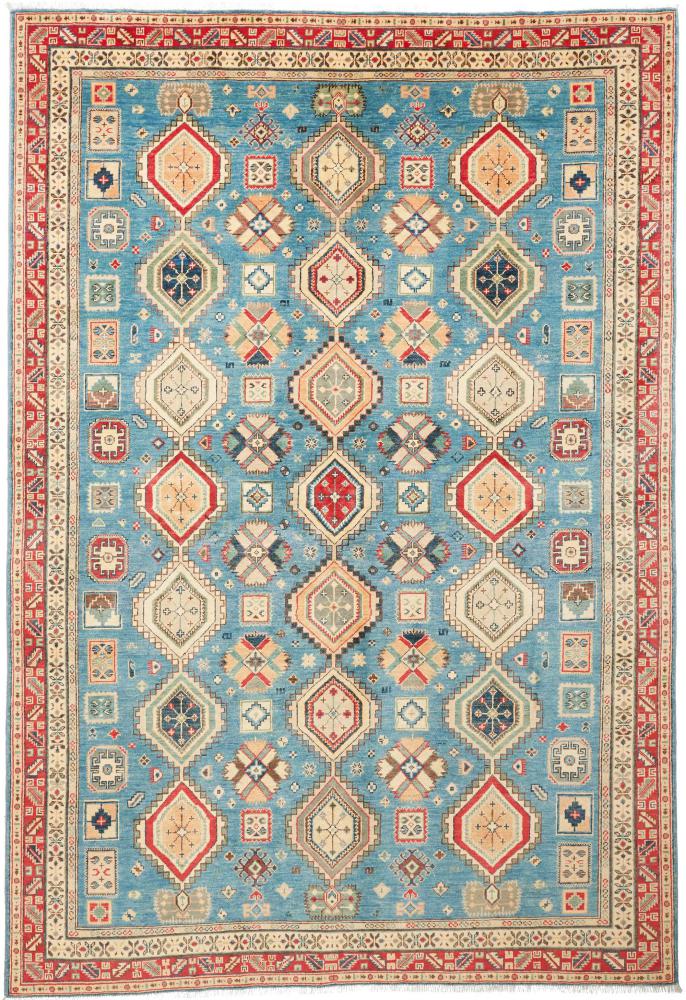 Afghanischer Teppich Kazak Limited 9'6"x6'6" 9'6"x6'6", Perserteppich Handgeknüpft
