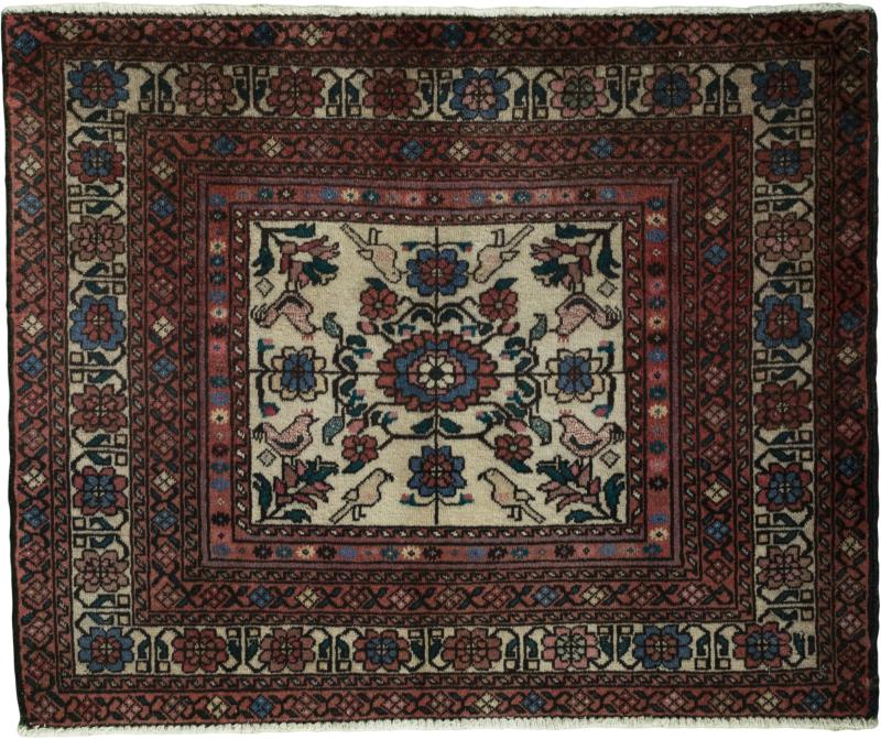 Persian Rug Baluch 79x94 79x94, Persian Rug Knotted by hand