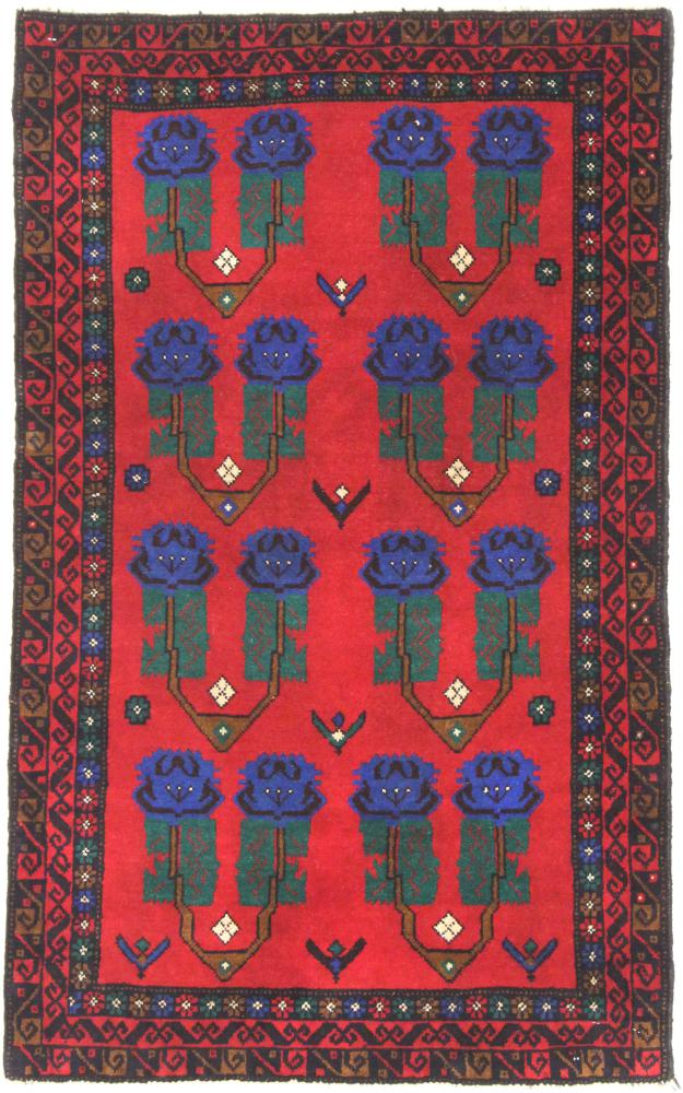 Tapete afegão Balúchi 126x79 126x79, Tapete persa Atado à mão