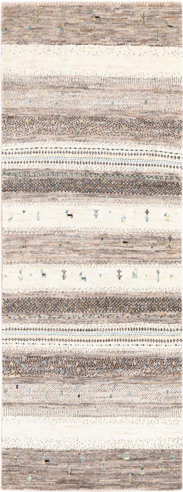 Tappeto persiano Persiano Gabbeh Loribaft Natura 196x73 196x73, Tappeto persiano Annodato a mano