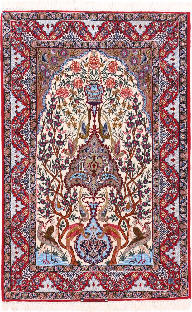 Persian Rug Isfahan Silk Warp 168x113 168x113, Persian Rug Knotted by hand