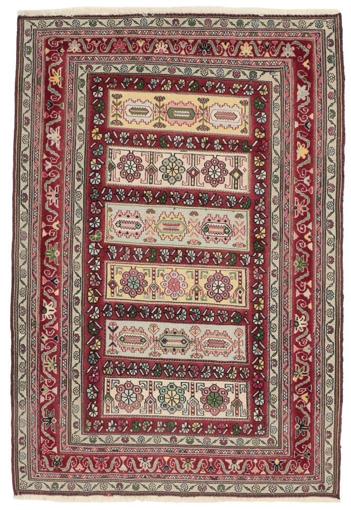 Tapete persa Kilim Fars Golbarjasta 5'4"x3'7" 5'4"x3'7", Tapete persa Tecido à mão