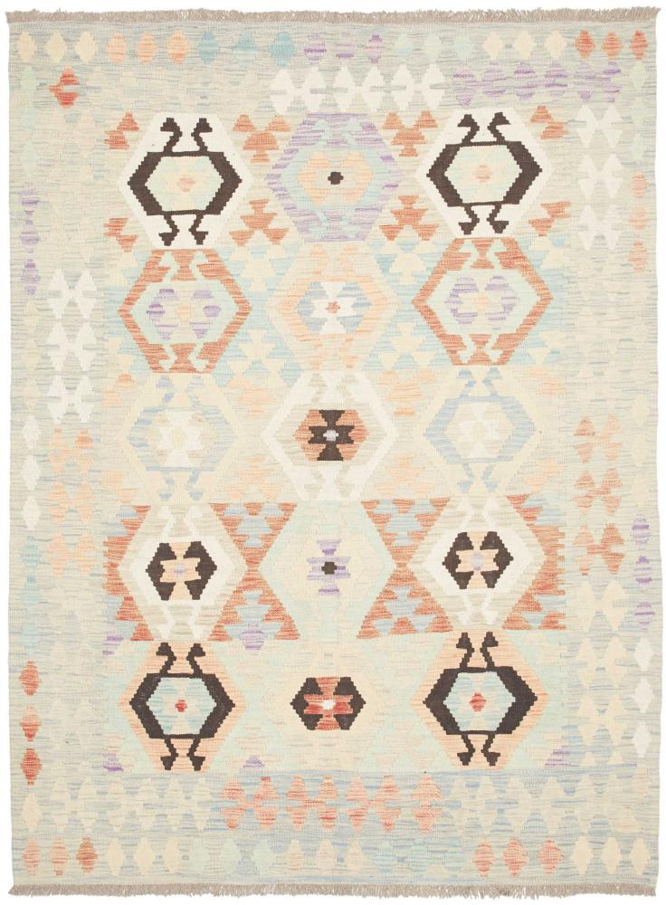 Afghanischer Teppich Kelim Afghan 202x148 202x148, Perserteppich Handgewebt