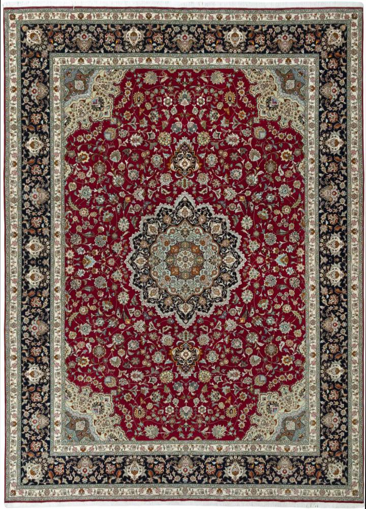 Tapete persa Tabriz 50Raj 13'2"x9'9" 13'2"x9'9", Tapete persa Atado à mão