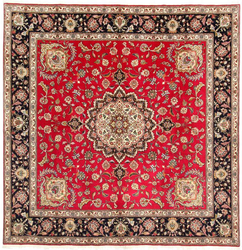 Tapete persa Tabriz 50Raj 245x244 245x244, Tapete persa Atado à mão