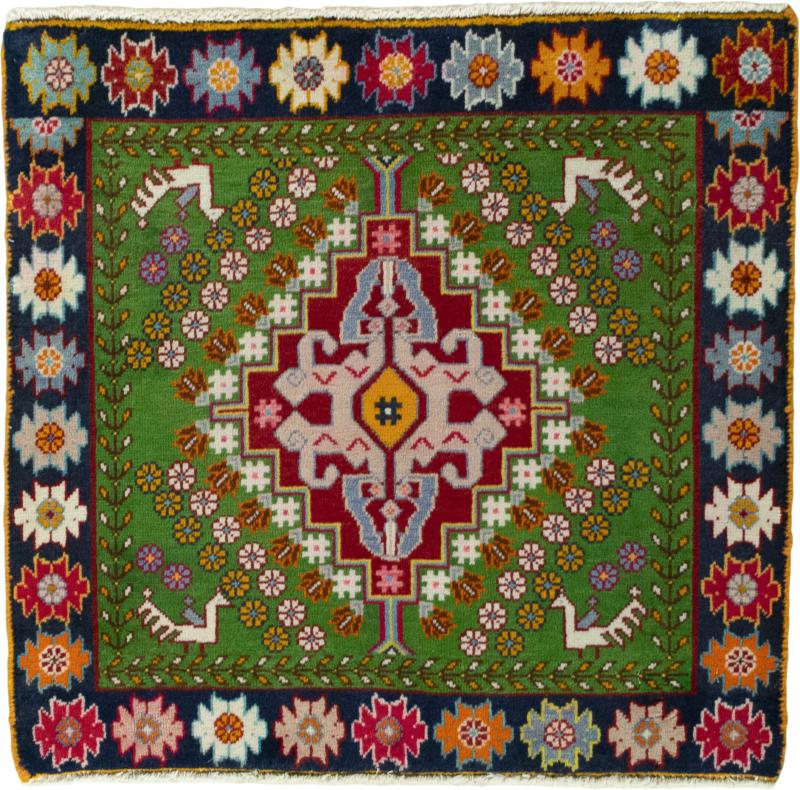 Persian Rug Shiraz 59x65 59x65, Persian Rug Knotted by hand