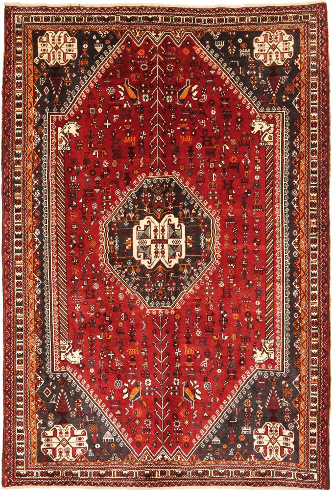 Tapete persa Ghashghai 291x202 291x202, Tapete persa Atado à mão