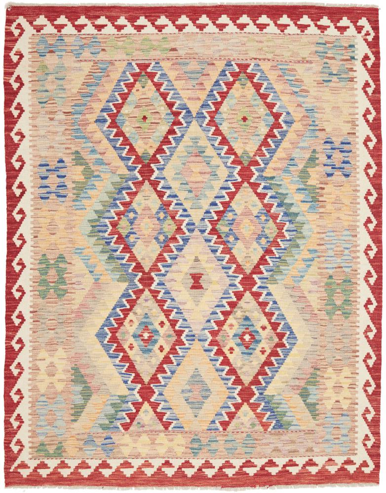 Afghanischer Teppich Kelim Afghan 6'5"x5'3" 6'5"x5'3", Perserteppich Handgewebt