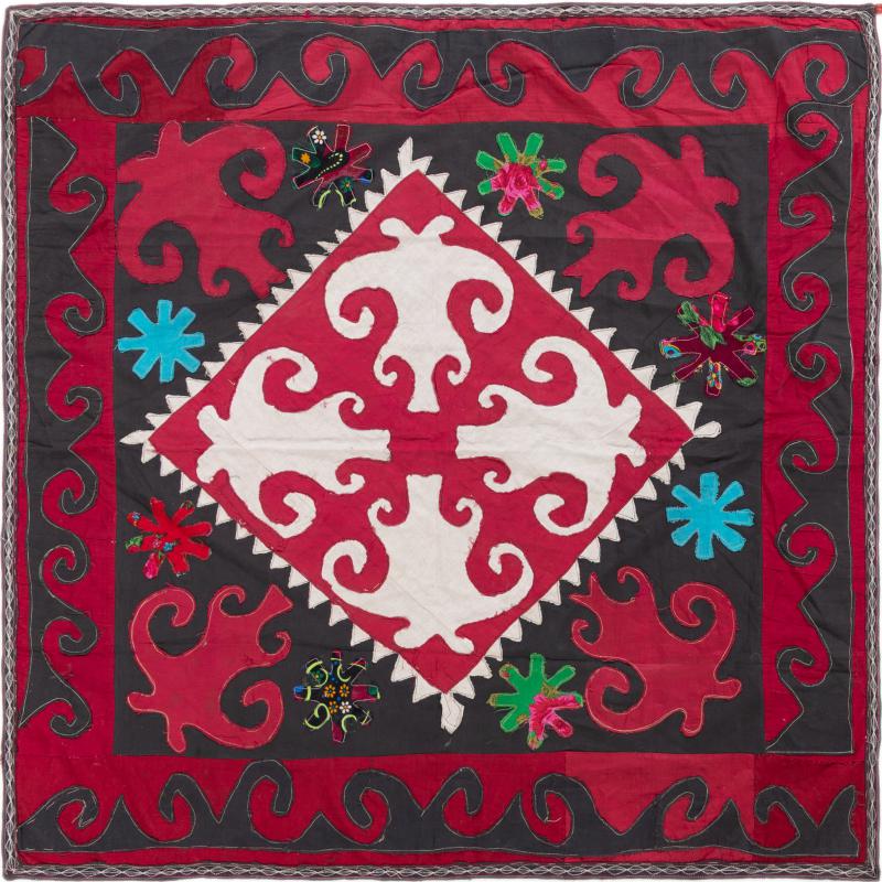 Persian Rug Kilim Fars Tuch 110x107 110x107, Persian Rug Woven by hand