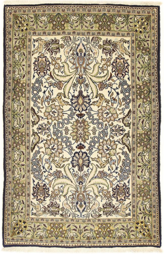 Tapete persa Ghom 158x96 158x96, Tapete persa Atado à mão